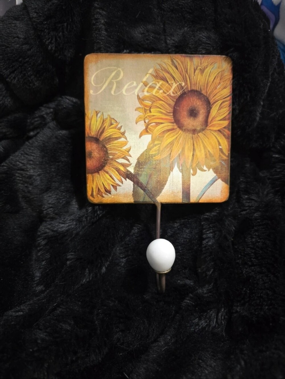 Sunflower Wall Hook - Yellow Sunflower Decorative Wall Decor